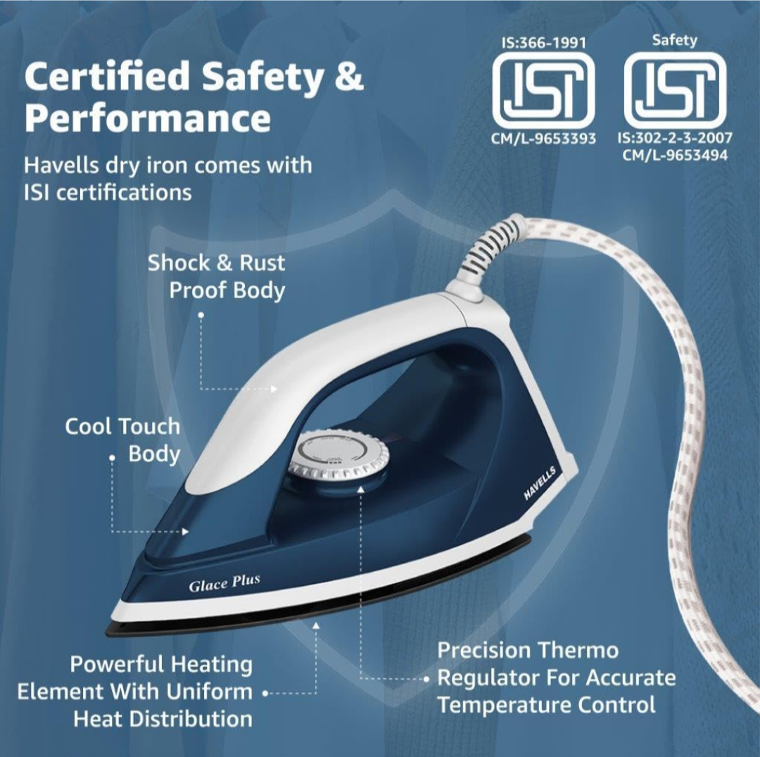 Heavy-duty iron |fast and efficient ironing |Aerodynamic Design