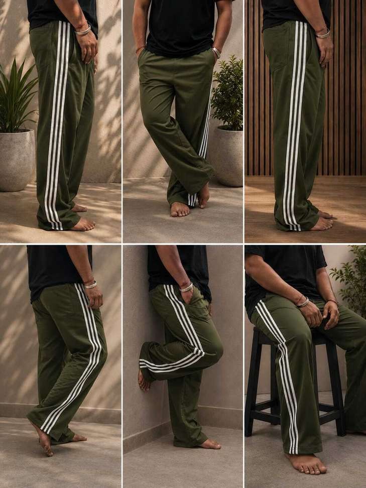 Pure Cotton Men's Baggy Lower | Lower for Man Loose Fit with Pockets & Elastic Waist I Baggy fit Lowers for Gym, Jogging ? Casual WearLoose-fit |Pyjama | Pants