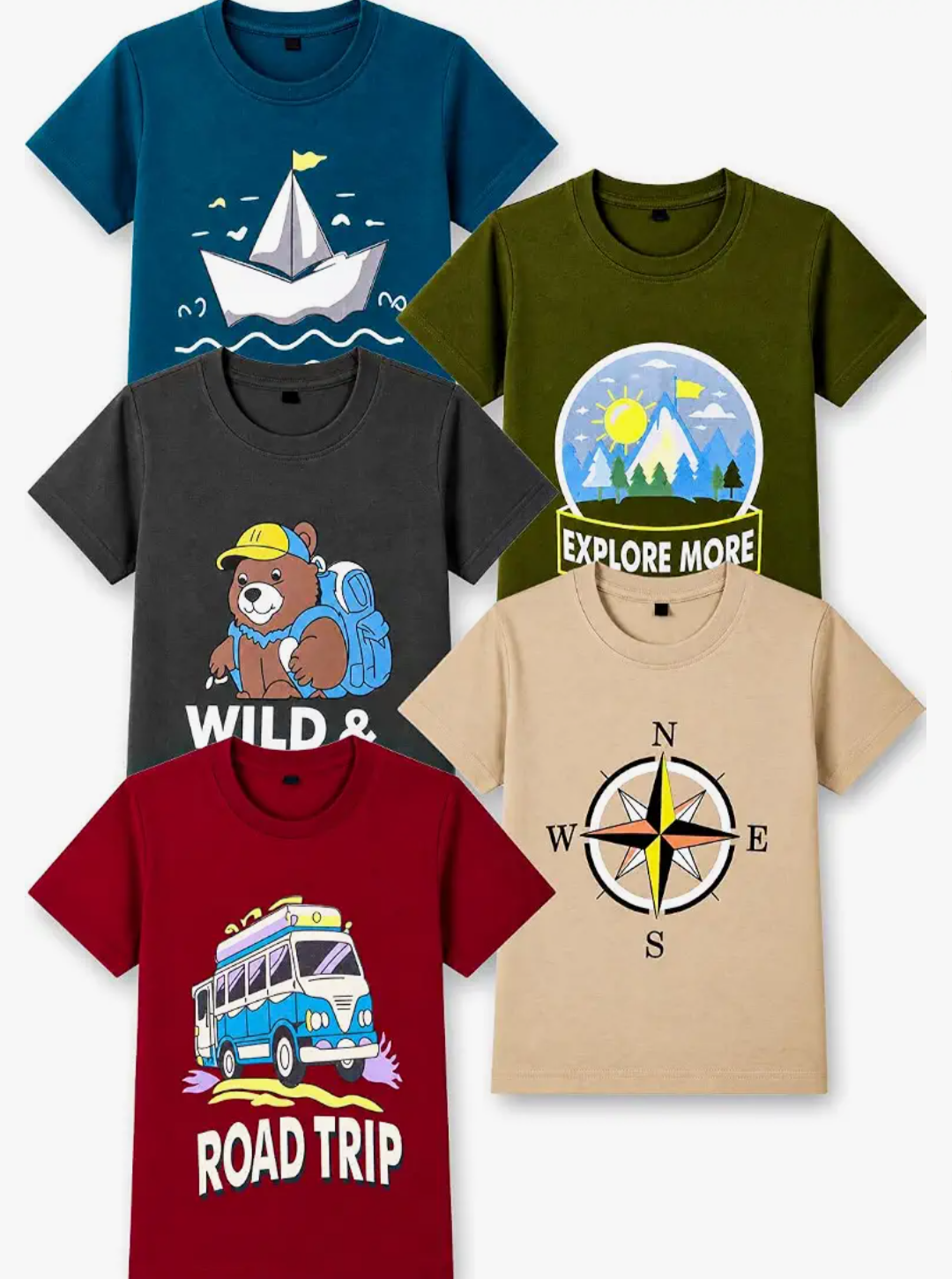 Boys Cotton Regular fit T-Shirts |Soft Cotton Breathable Fabri
