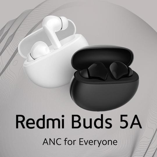 Redmi Buds 5A, Active Noise Cancelling True Wireless Earbuds, upto 30hr playtime, AI Powered ENC for clear calls, Bluetooth V5.4, low latency gaming mode with touch controls, Black