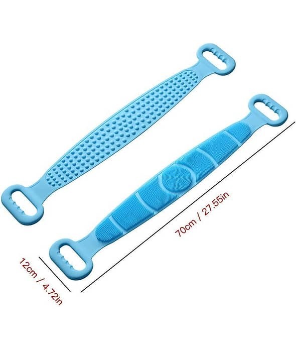 Silicone Body Scrubber Belt – Double-Sided Body Wash & Exfoliating Bath Belt